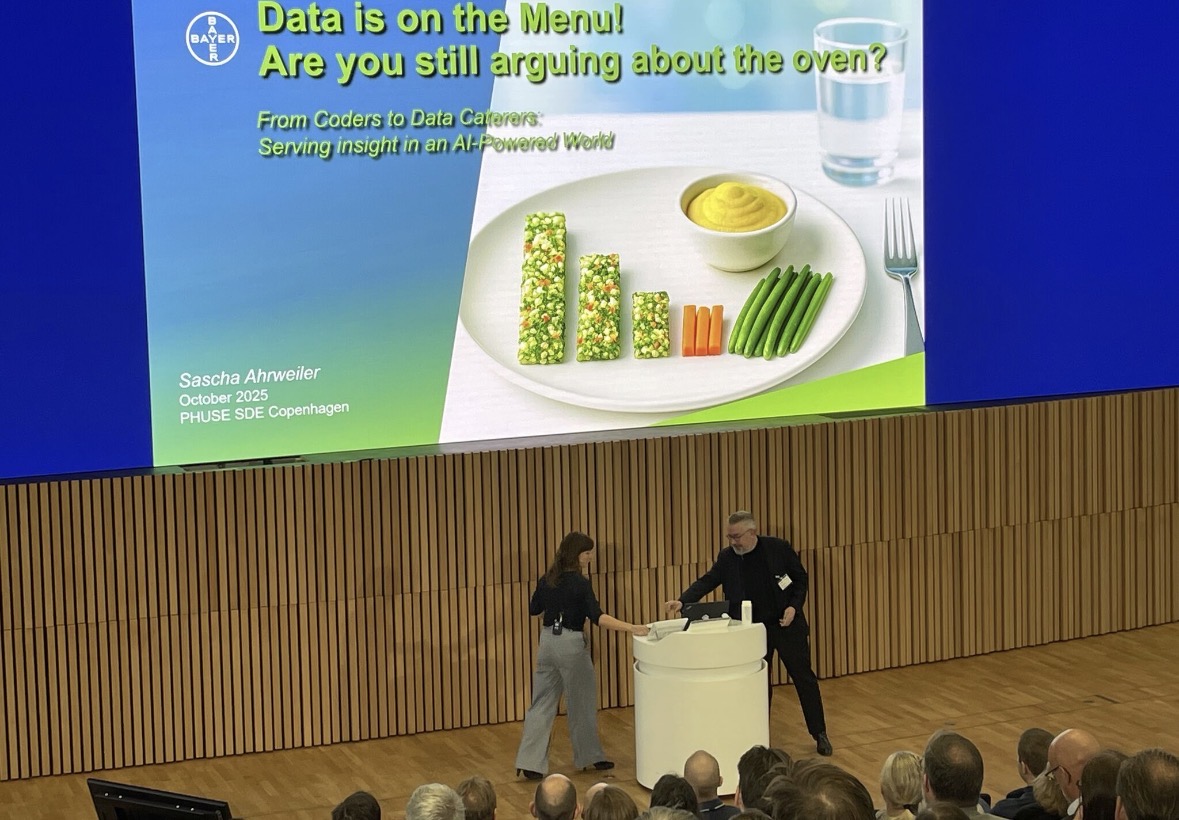 Sascha Ahrweiler presenting at PHUSE SDE Copenhagen